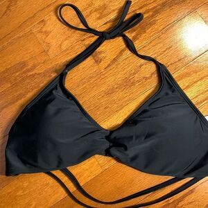 SHEKINI size XL bikini swimsuit top only. NWOT Black